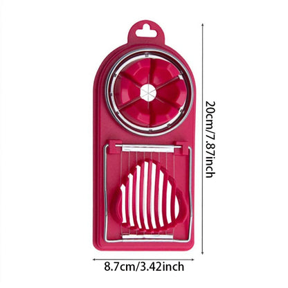 2-in-1 Egg Slicer – Stainless Steel Wire Egg Cutter