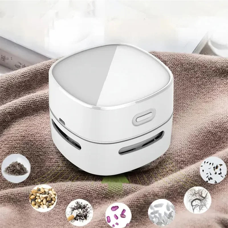 Mini Desktop Vacuum Cleaner – Portable USB Desk & Keyboard Dust Cleaner