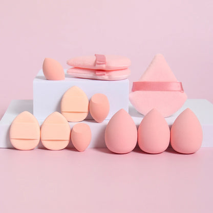 12-Piece Makeup Sponge & Powder Puff Set – Beauty Blenders, Cushion Puffs & Mini Makeup Sponges