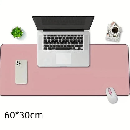 PU Leather Desk Mat – Waterproof Office Desk Protector & Large Mouse Pad (60 × 30cm)