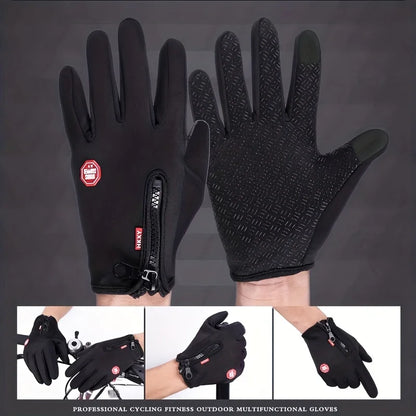 Touchscreen Winter Gloves – Windproof Thermal Gloves for Cycling, Driving & Outdoor Sports