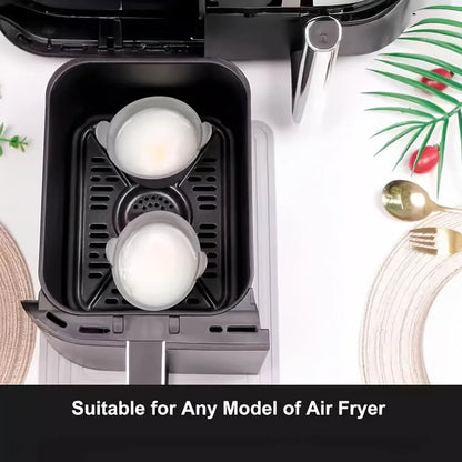 Silicone Air Fryer Egg Poacher Cups – Reusable Egg Cooker Moulds