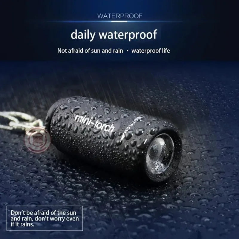 USB Rechargeable Mini Keychain Flashlight – Pocket LED Torch
