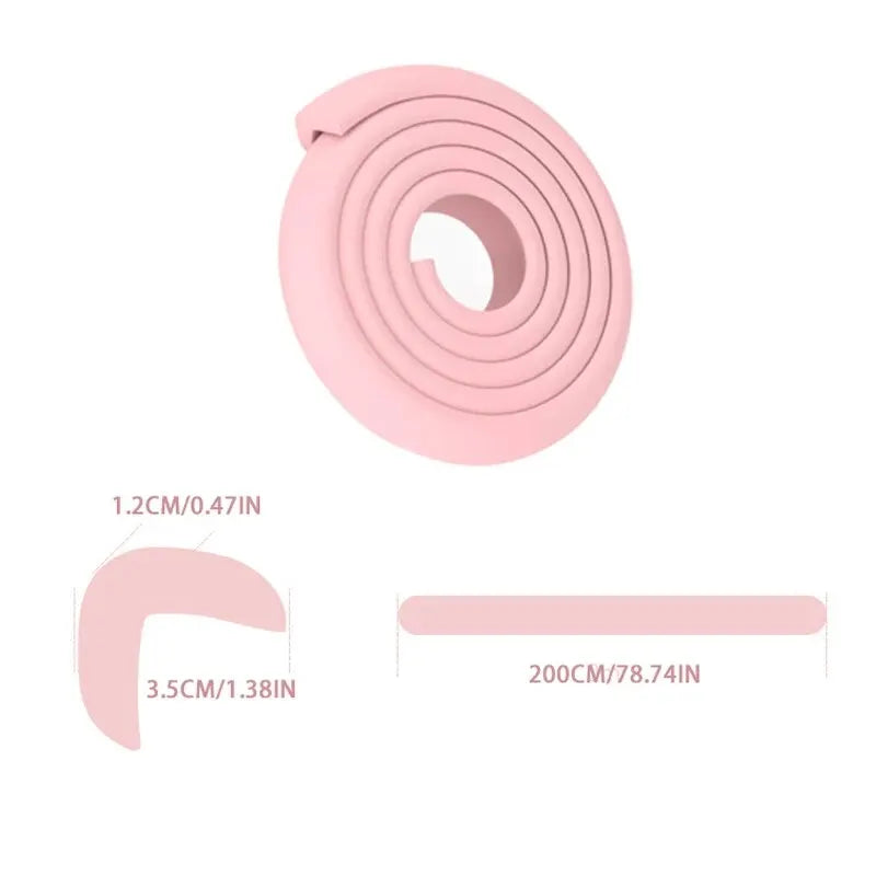 Baby Safety Edge & Corner Protector Strip – Soft Furniture Bumper Guard