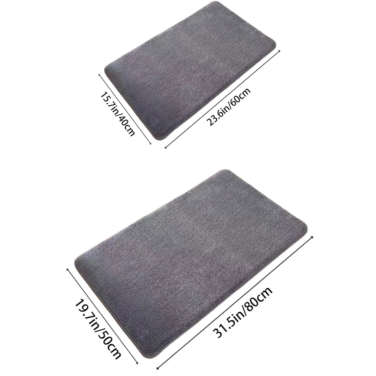 Quick-Dry Bathroom Floor Mat – Soft Anti-Slip Door & Shower Rug