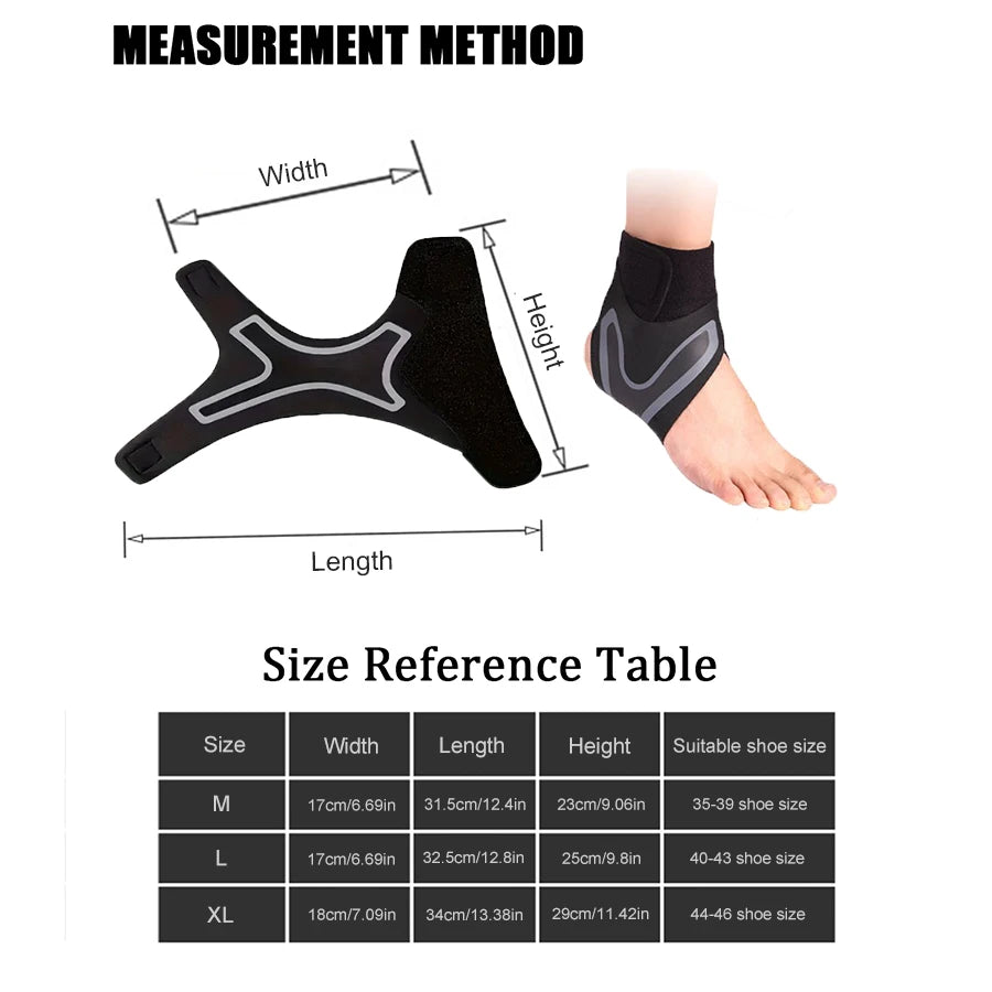 Adjustable Ankle Support Brace – Compression Wrap for Running, Sports & Everyday Support