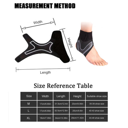 Adjustable Ankle Support Brace – Compression Wrap for Running, Sports & Everyday Support