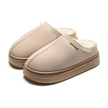 Plush Winter Slipper Boots – Warm Non-Slip Indoor & Outdoor House Slippers