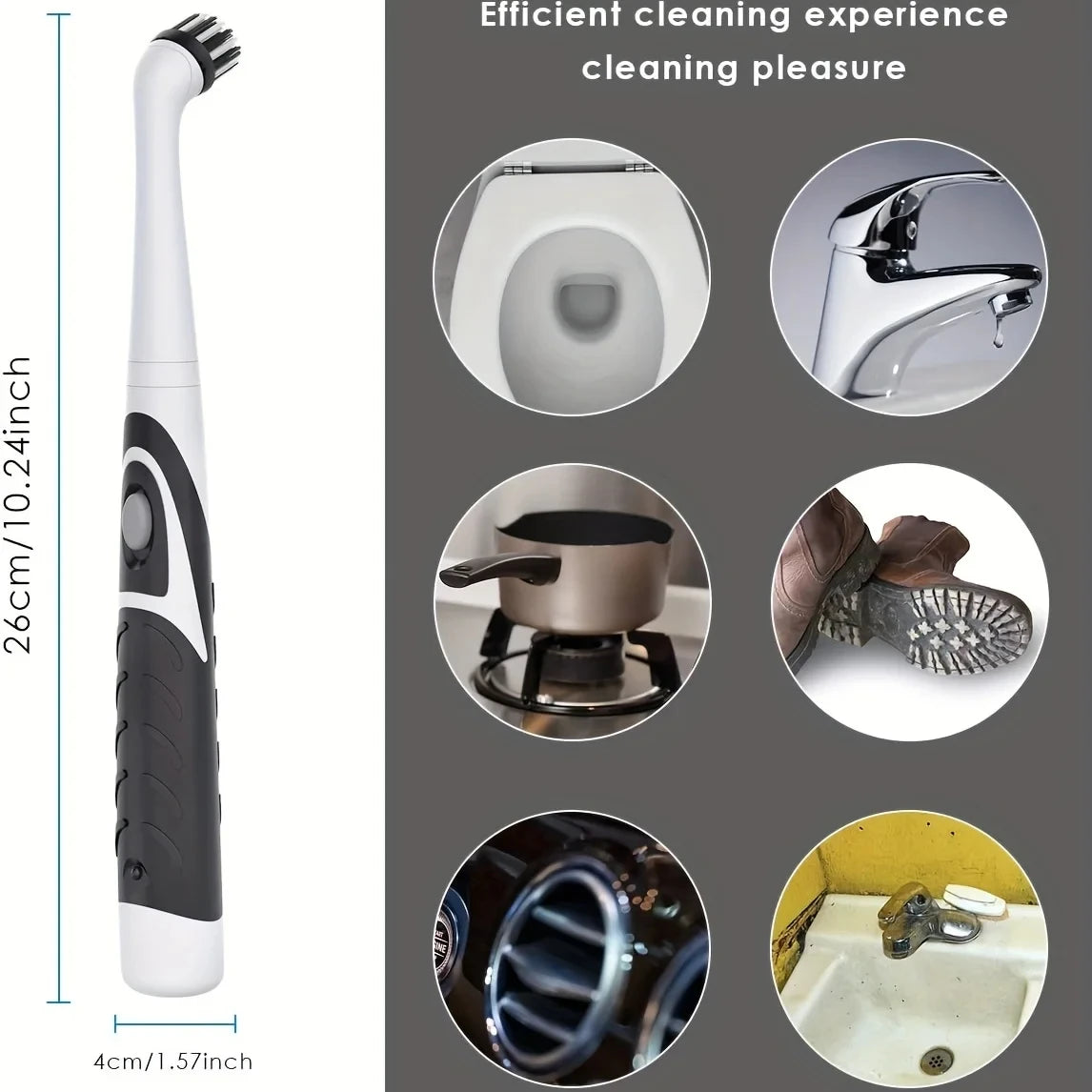 Electric Cleaning Brush Set – 4-in-1 Multi-Surface Power Scrubber