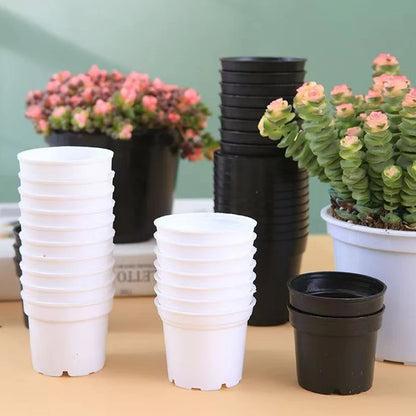 20-Pack Mini Seedling Pots – 6.5cm Plastic Nursery Pots with Drainage Holes