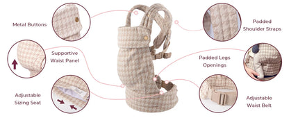 Baby Wrap Carrier – Soft Ergonomic Sling for Everyday Comfort