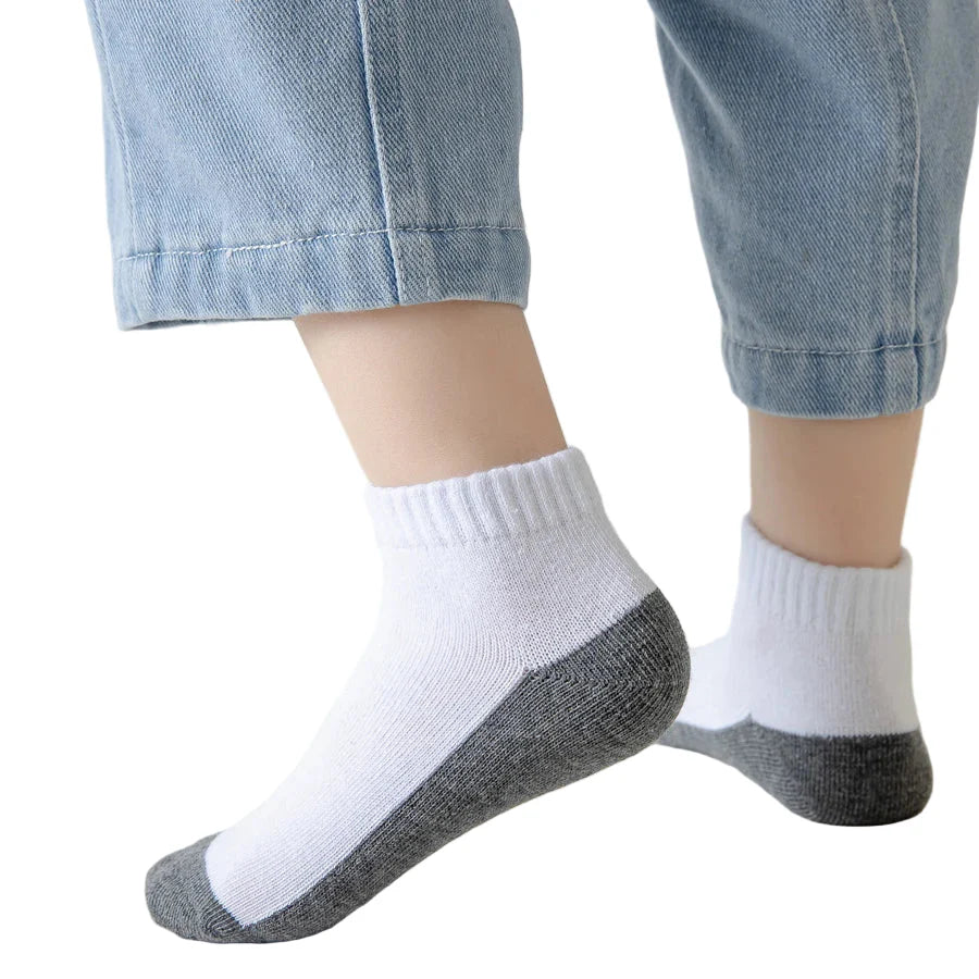5 Pairs of Cotton Socks – For Boys & Girls (1–12 Years)
