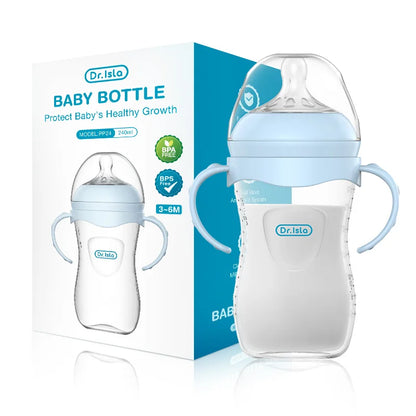 Baby Feeding Bottle (150/240/330ml) – BPA-Free Anti-Colic Bottle with Handles