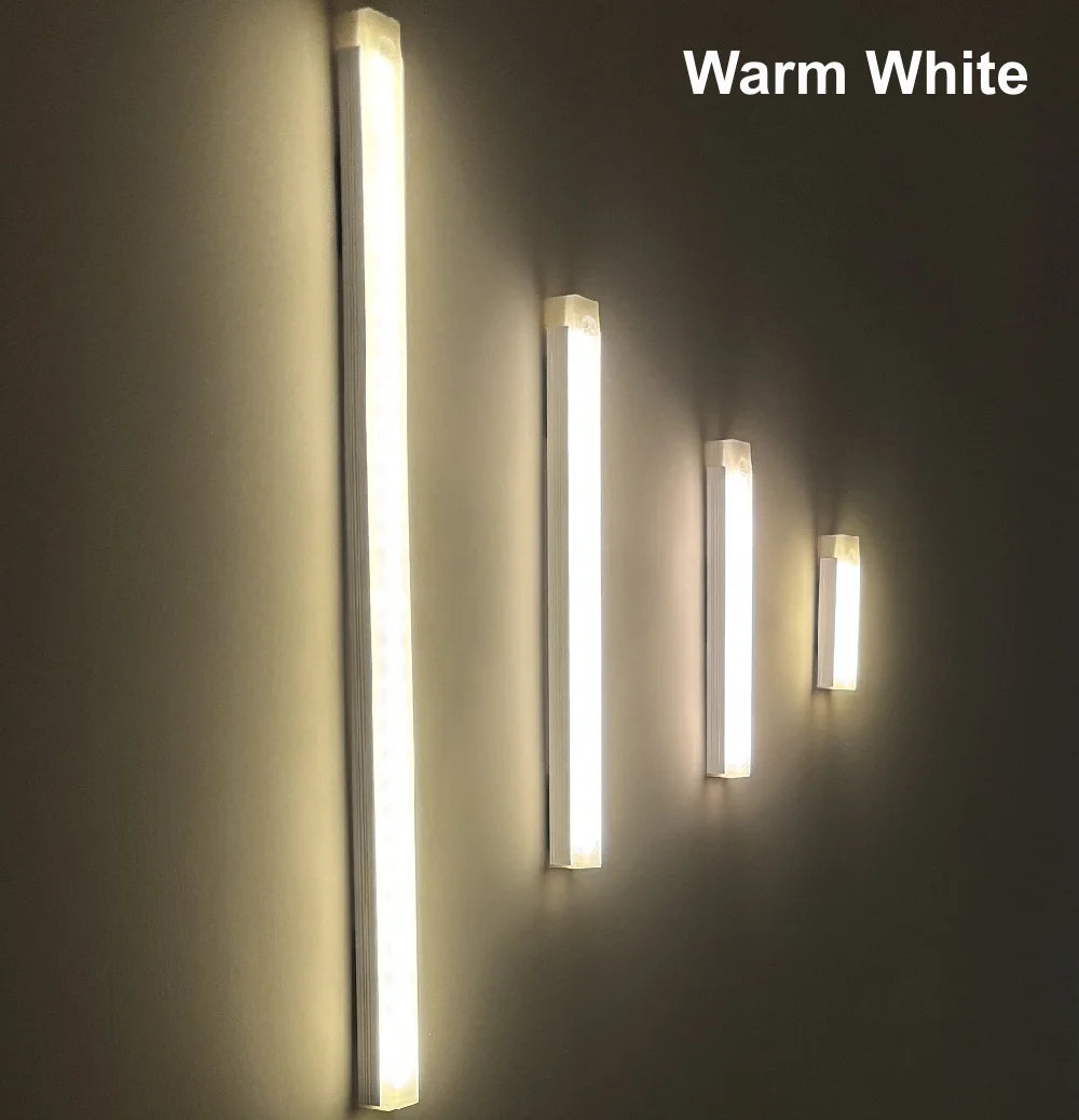 USB Rechargeable Motion Sensor LED Tube Light for Wardrobe & Bedroom