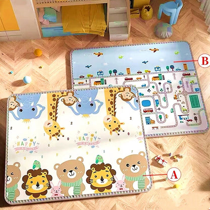 Foldable Baby Play Mat – Non-Toxic Double-Sided Crawling & Activity Mat