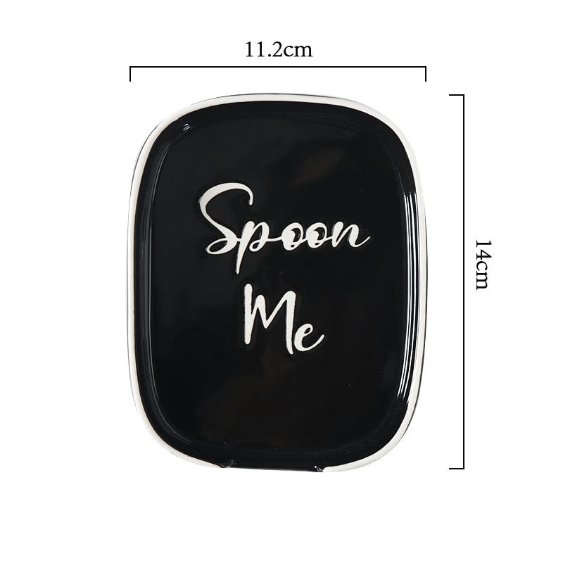 Ceramic Spoon Rest – Heat-Resistant Kitchen Utensil Holder for Stovetop & Countertop