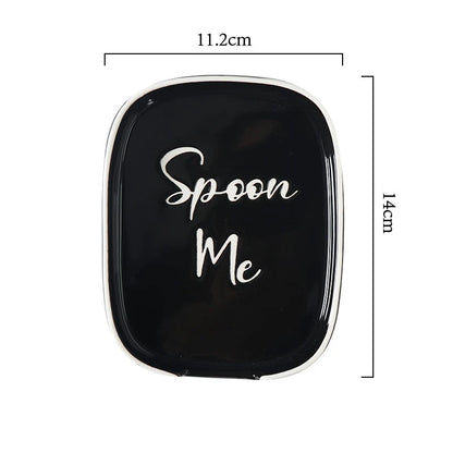 Ceramic Spoon Rest – Heat-Resistant Kitchen Utensil Holder for Stovetop & Countertop