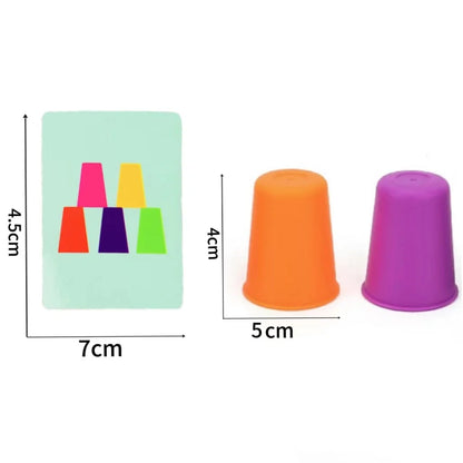 Mini Colour Stacking Cup Game – 60-Piece Matching & Speed Challenge