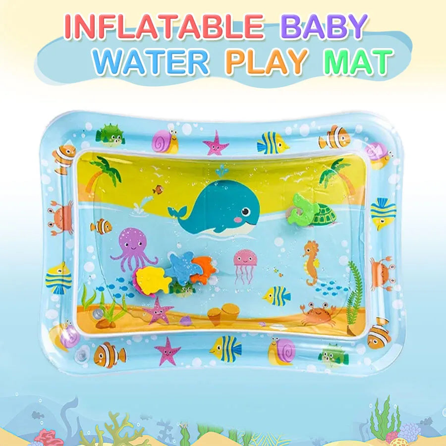 Baby Water Play Mat – Inflatable Tummy Time Activity Mat