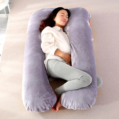 U-Shaped Pregnancy Pillow – Full Body Maternity Support Cushion (120 x 70cm)