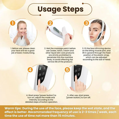EMS V-Face Massager – Rechargeable Microcurrent Facial Massage Device