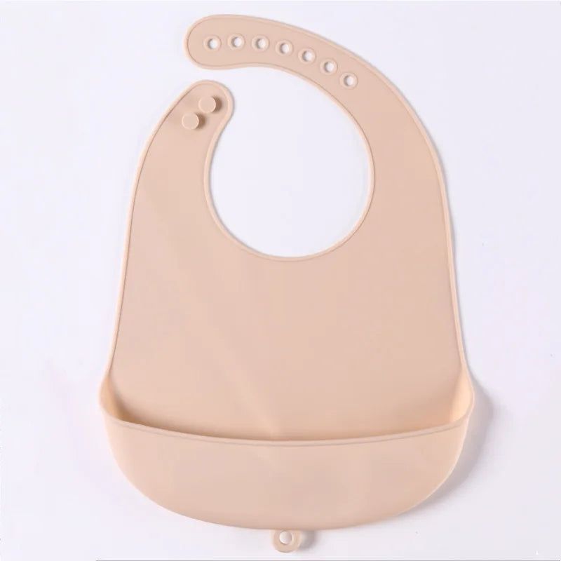 Silicone Baby Bib – Waterproof Food Catching Feeding Bib