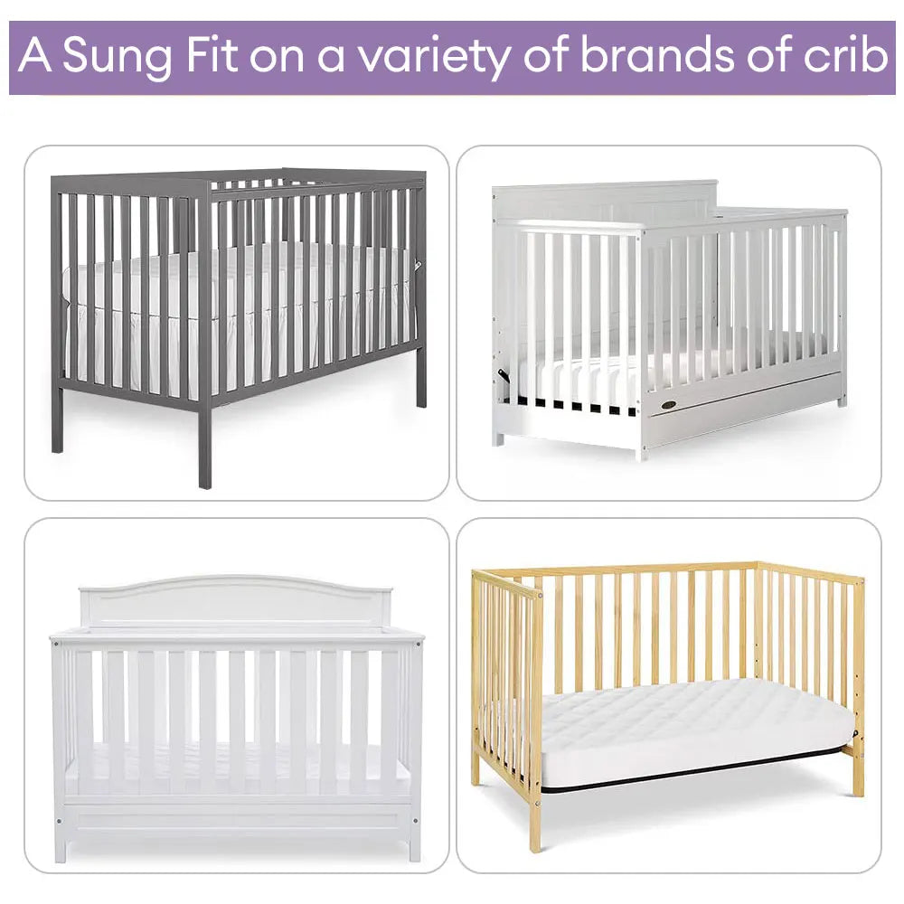 Waterproof Crib Mattress Protector – Soft, Washable Baby Bed Cover