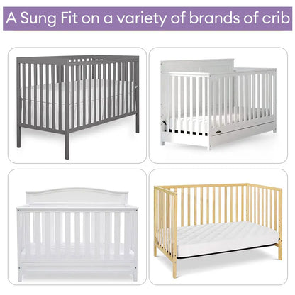 Waterproof Crib Mattress Protector – Soft, Washable Baby Bed Cover