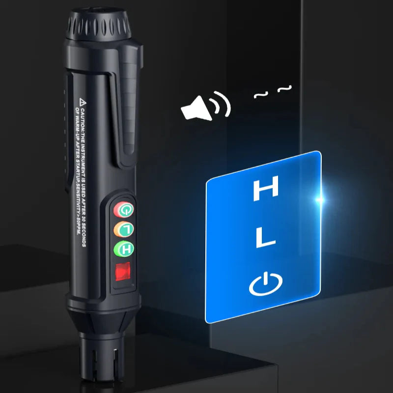 Portable Gas Leak Detector with Audible & Visual Alarm