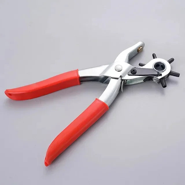 Multifunctional Leather Hole Punch – Carbon Steel Belt & Craft Punching Tool