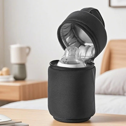 Insulated Baby Bottle Bag – Waterproof Thermal Milk Warmer with Shock Protection