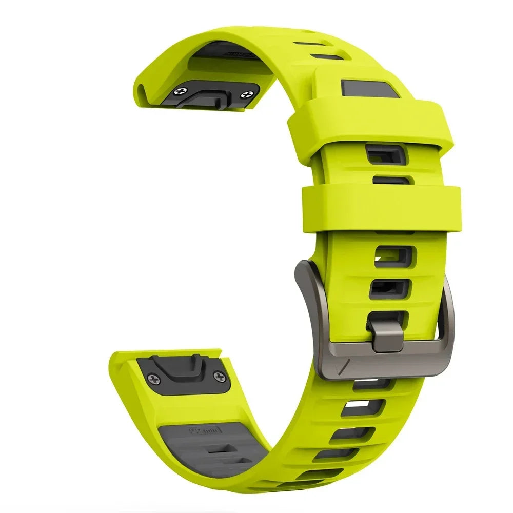 QuickFit Silicone Sports Strap for the Garmin (22mm/26mm) (wide compatibility & 22 colours)