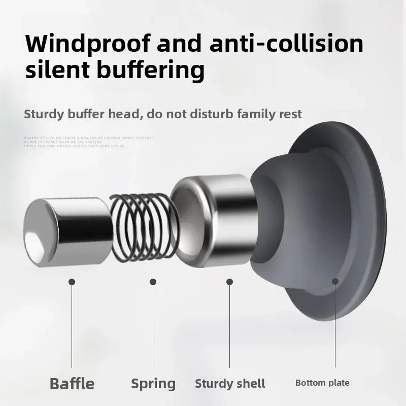 Adhesive Door Stopper with Strong Suction – No Drilling Required