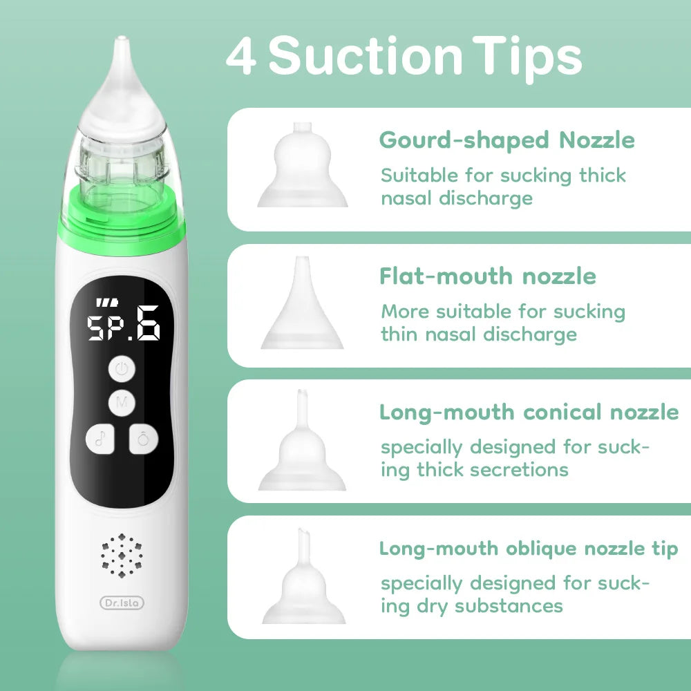 Electric Baby Nasal Aspirator – Adjustable Suction Nose Cleaner