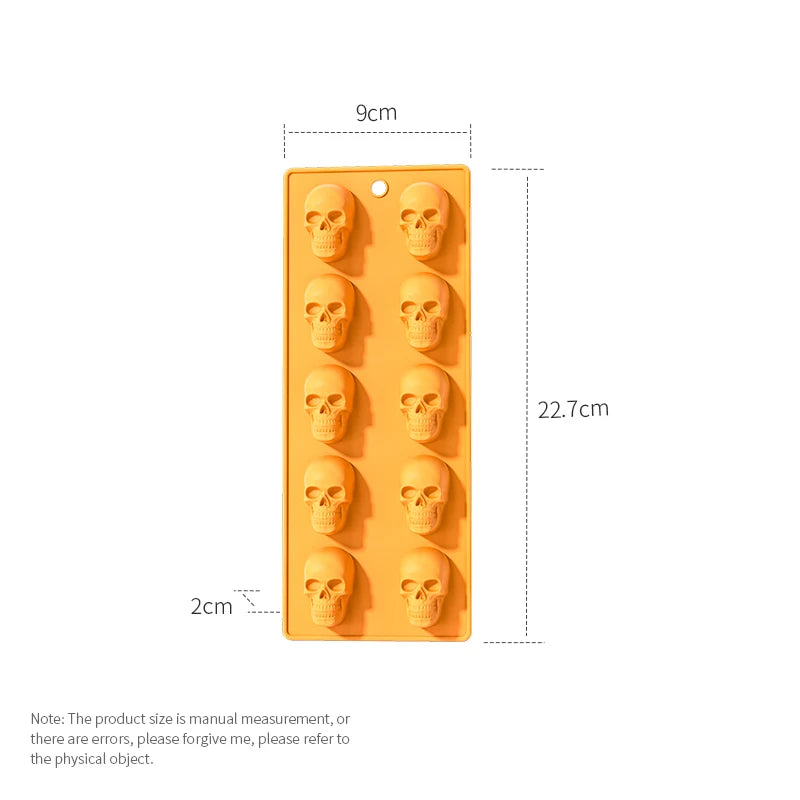 Halloween Silicone Baking Mould – Pumpkin, Ghost, Bat, Skeleton & Witch Hat Shapes