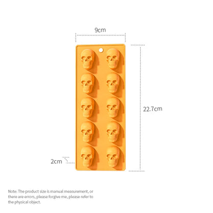 Halloween Silicone Baking Mould – Pumpkin, Ghost, Bat, Skeleton & Witch Hat Shapes