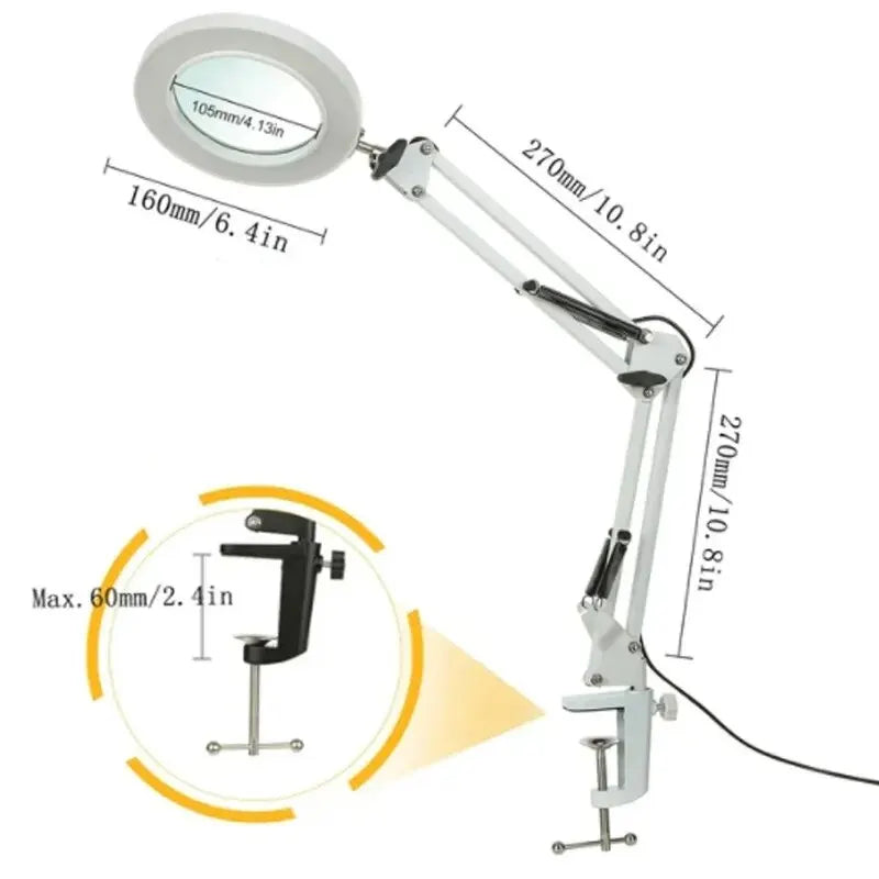 72LED 8X/10X USB Magnifying Glass with 3 Colours Light (10 different variants available)