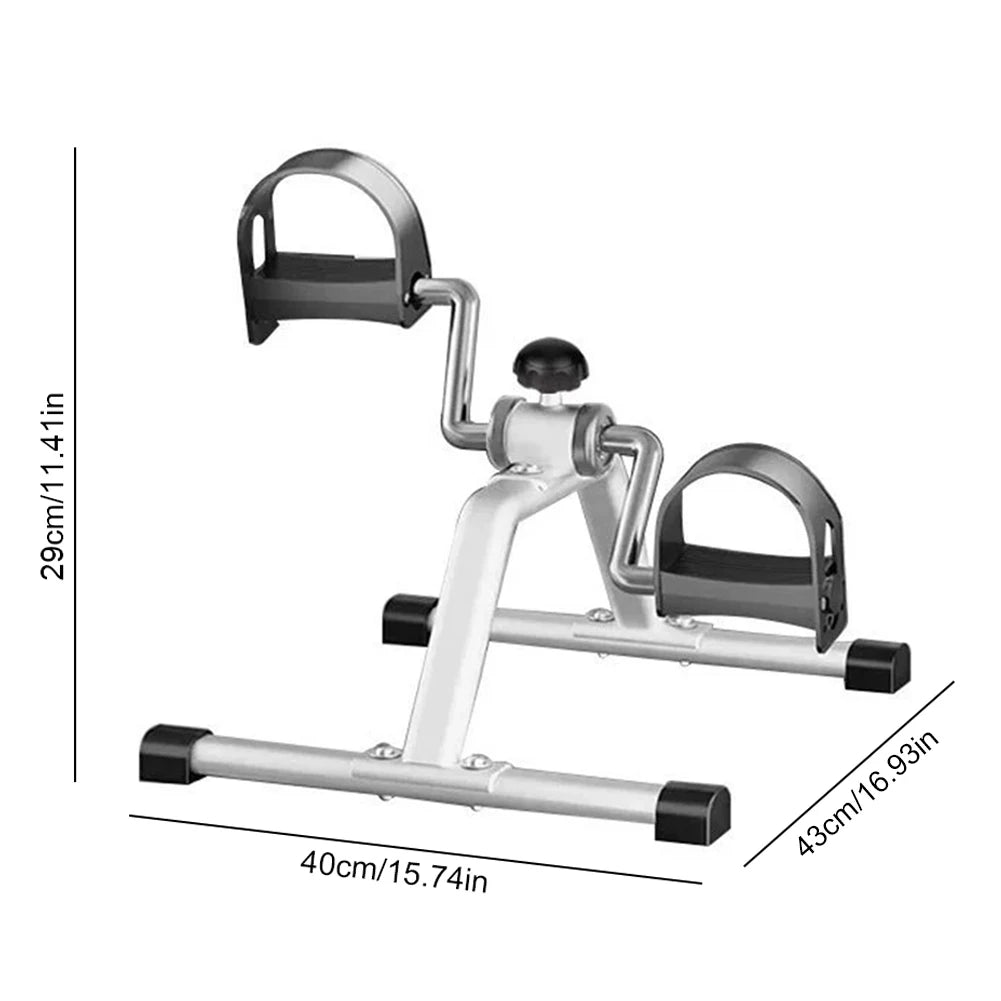 Folding Pedal Exerciser – Adjustable Resistance Arm & Leg Exercise Bike