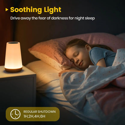 Rechargeable RGB Bedside Night Light – 13 Colours with Touch & Remote Control