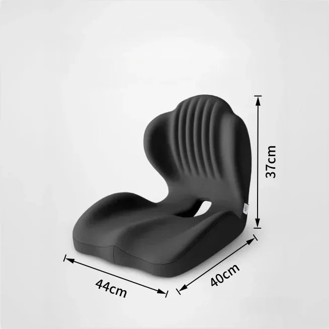 Ergonomic Memory Foam Seat Cushion with Lumbar Back Support – Coccyx Comfort Chair Pad