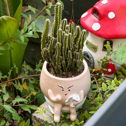 Funny Toilet Planter – Cute Resin Succulent & Small Plant Pot