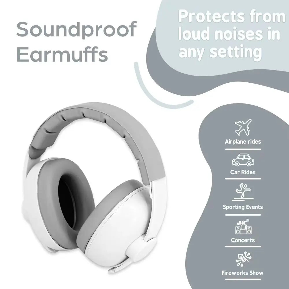 Baby Ear Protection Earmuffs (3 colours available)