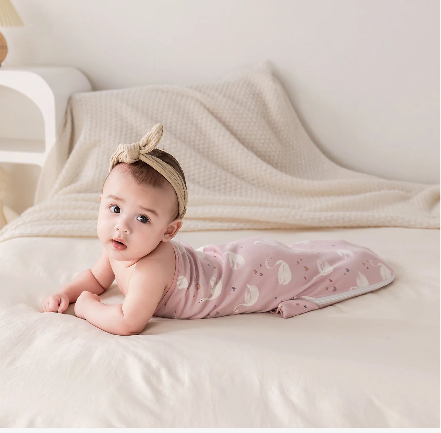 Baby Swaddle Wrap with Cap – Cotton Anti-Startle Newborn Blanket
