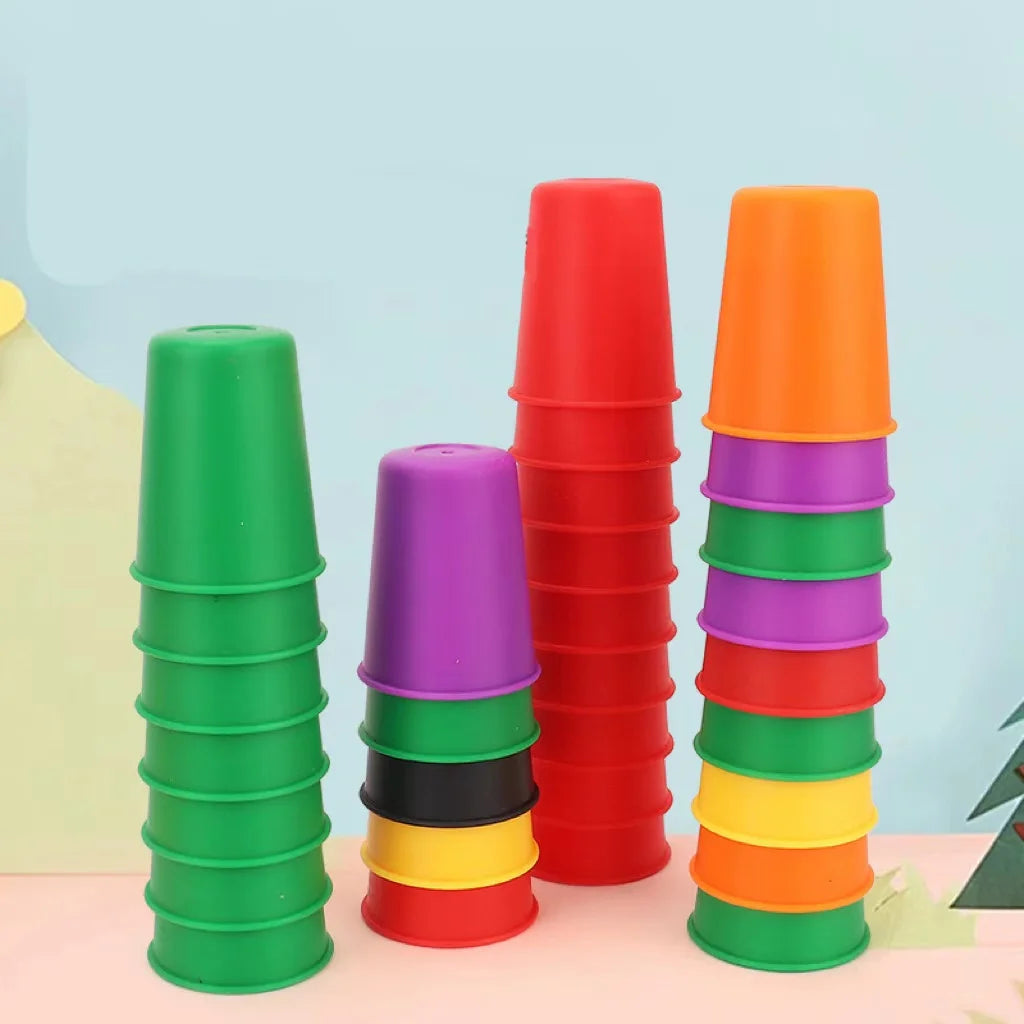 Mini Colour Stacking Cup Game – 60-Piece Matching & Speed Challenge