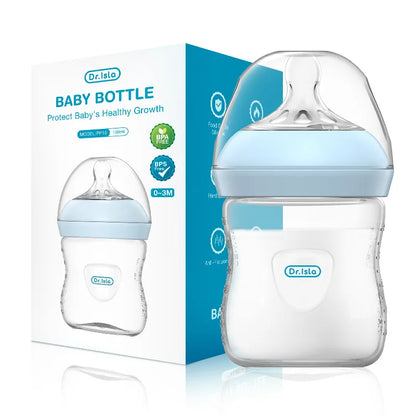 Baby Feeding Bottle (150/240/330ml) – BPA-Free Anti-Colic Bottle with Handles
