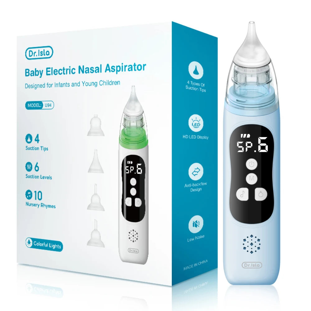 Electric Baby Nasal Aspirator – Adjustable Suction Nose Cleaner