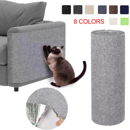 Self-Adhesive Cat Scratching Mat – Trimmable Furniture & Wall Protector