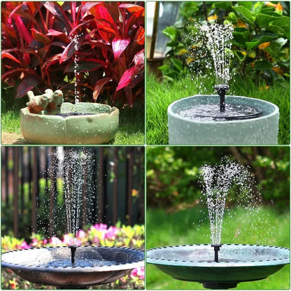 Outdoor Solar Fountain Pump Kit – 6-Nozzle Garden Pond & Bird Bath Fountain