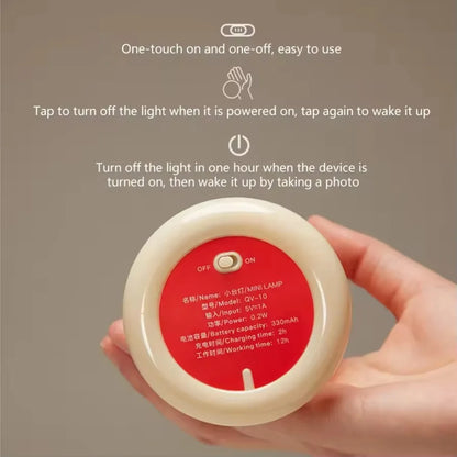 Mini Sunset Mushroom Night Light – USB Rechargeable LED Table Lamp