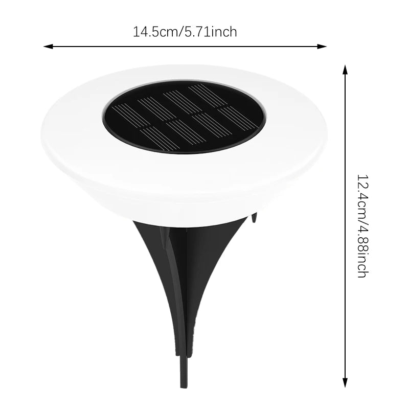 Solar LED Ground Lights – Waterproof Outdoor Pathway & Garden Lights (1 or 4 Pack)